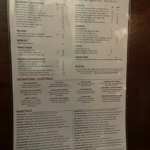 Menu.