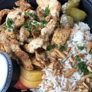 Chicken shawarma plate