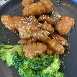 Orange chicken.