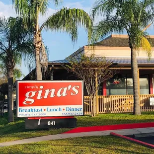 the front of the restaurant