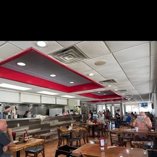 the interior of a restaurant