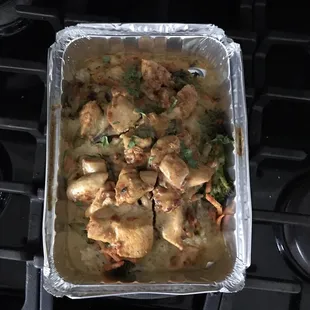 Chili lime chicken with Thai curry sauce...one of my favorites!