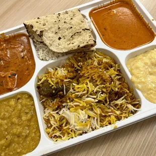 Rice Thali (Rice Combo Meals) - Meat / Non Veg - ALL DAY (Lunch &amp; Dinner)