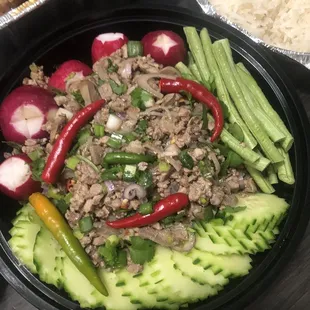 Larb Moo (pork salad)