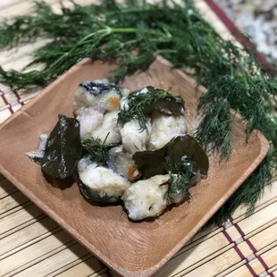 Steamed dill catfish (Moke Pa)