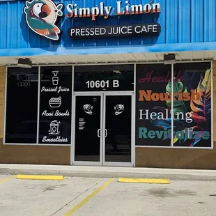 Exterior of business