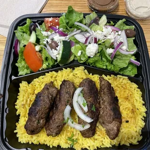 Kofteh Beef Kabab Dinner