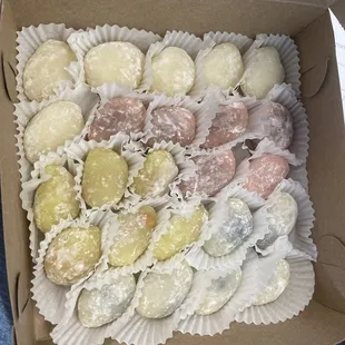 a box of assorted pastries