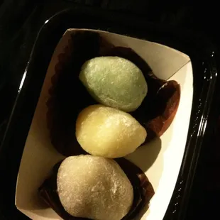 Mochi Trio from Eat Real 2014 (Green Tea, Smores, Cheesecake)