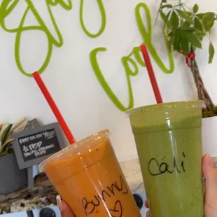 These smoothies are so delicious