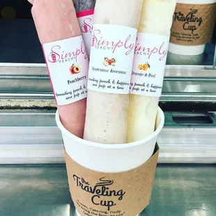 Simply Peachy Smoothie Pops