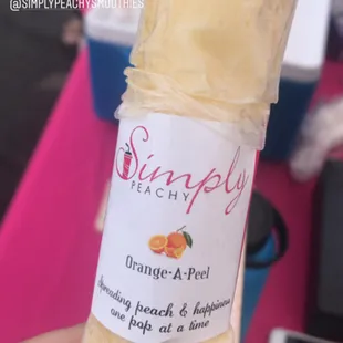 Simply Peachy Smoothie Pops