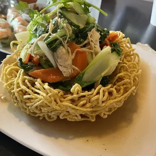 Shrimp Crispy Egg Noodles
