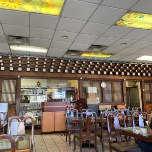 the interior of a restaurant