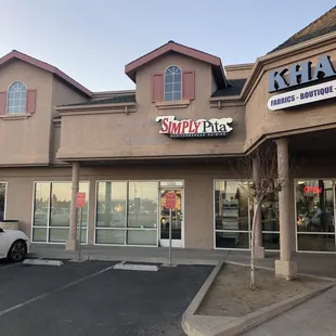 the front of the restaurant