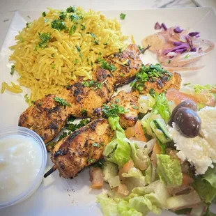 Chicken Kebab plate