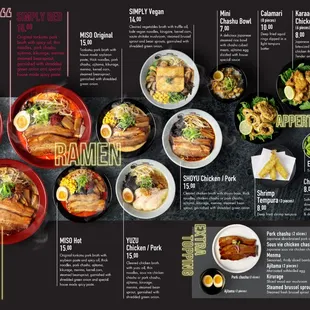 the menu