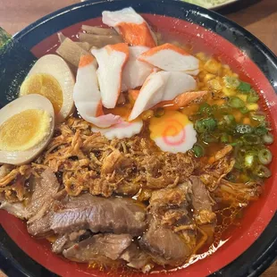 spicy shoyu ramen w/ crab add on