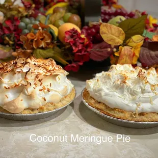 Coconut Meringue Pies $20