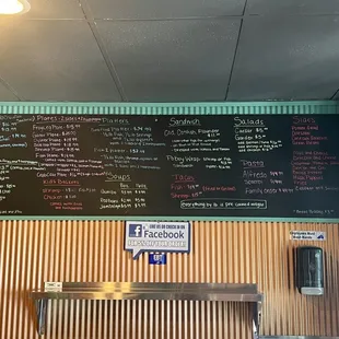 Meal menu
