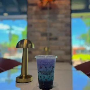 Butterfly pea tea boba