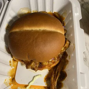 BBQ chicken sandwich