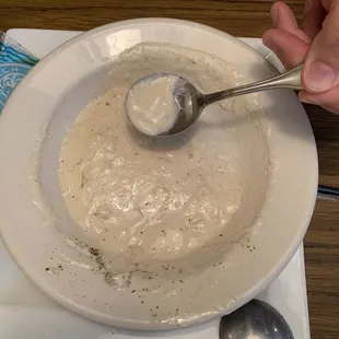 She crab soup.
