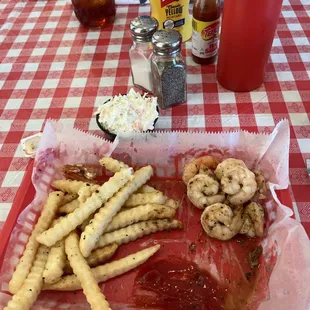 Grilled Shrimp plate. Gluten Free.