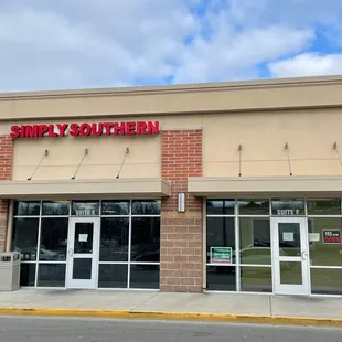 the front of the store
