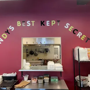 the inside of a restaurant