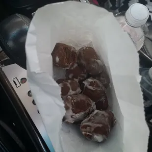 My twins love these chocolate donut holes