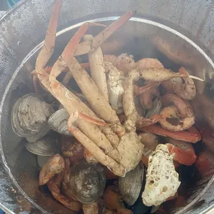 After everything was cooked and ready to eat