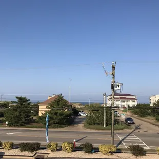 View of the ocean from the outdoor seating area