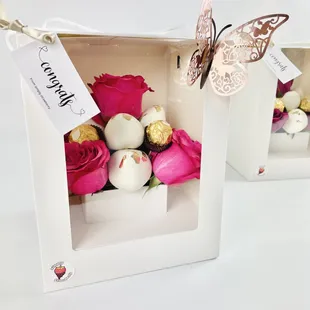 the inside of a white box