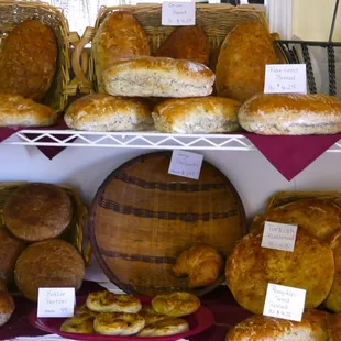 a variety of baked goods