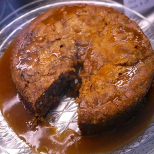 a cake with a slice taken out of it