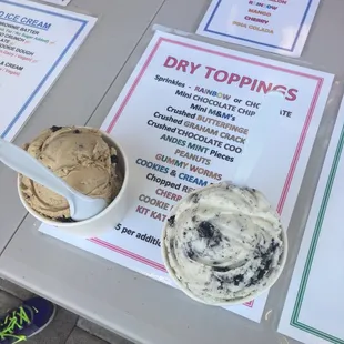 ice cream &amp; topping
