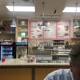 Menu and check out