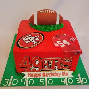 49ers cake