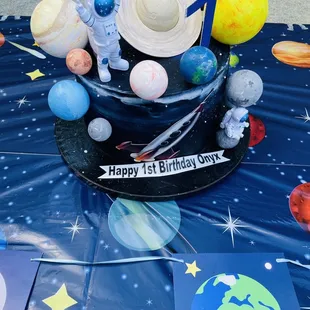 Son's first bday cake