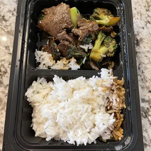 a meal in a plastic container