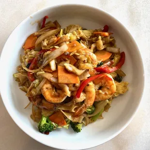 Thai drunken noodles