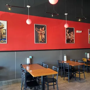 the interior of a restaurant