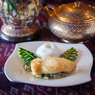 a plate of food on a table