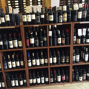 Great selection of reds.