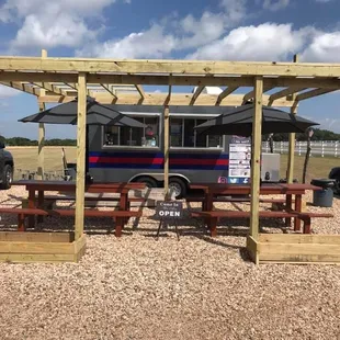 The Pavilion is starting to look good.