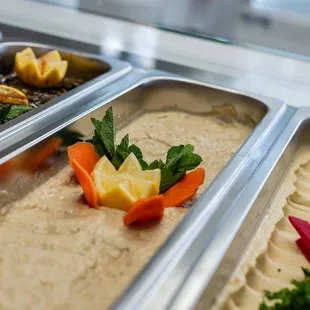 a variety of food items