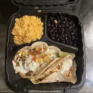 Kickin' Shrimp Taco Platter