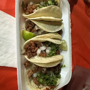 Carne tacos