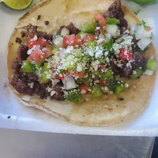 Carne asada taco